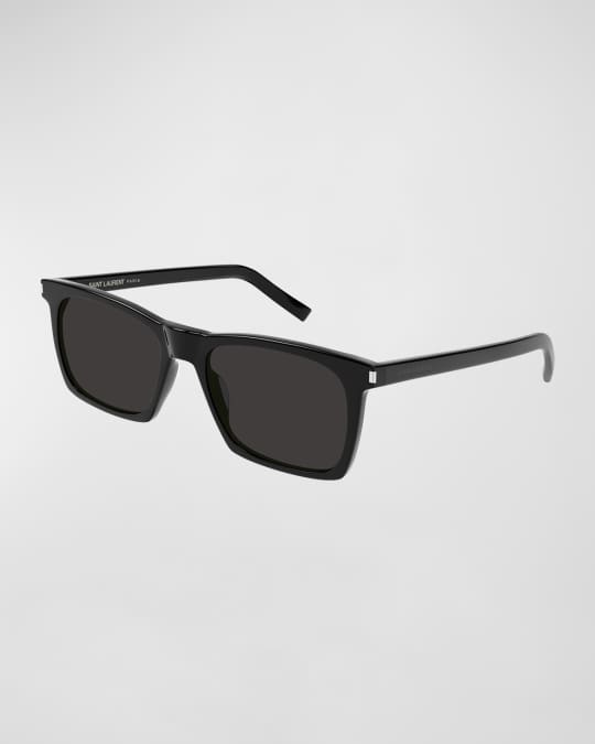 Saint laurent slim sales rectangle acetate sunglasses