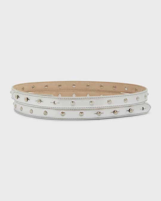 ベルト ALEXANDER MCQUEEN STUDDED LEATHER THIN DOUBLE BELT 0400017679470_SILVER?wid=600&