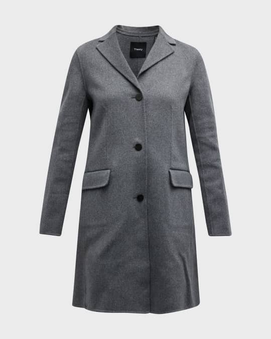 Louis Vuitton Double-Face Wool Coat Navy. Size 50