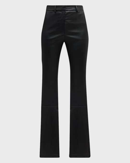 Theory Demitria High-waist Flare Pants in Black