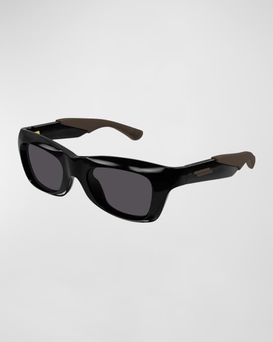 Men's Molded Plastic Rectangle Sunglasses 