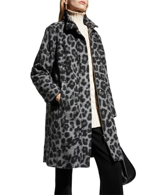 Neiman marcus leopard cheap coat