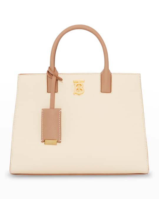 Burberry Frances TB Colorblock Leather Top-Handle Bag