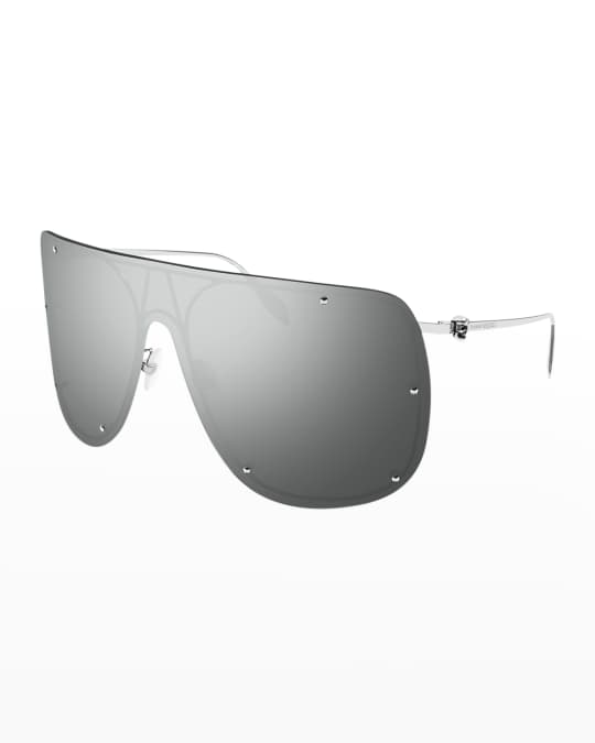 Studded Skull Shield Sunglasses