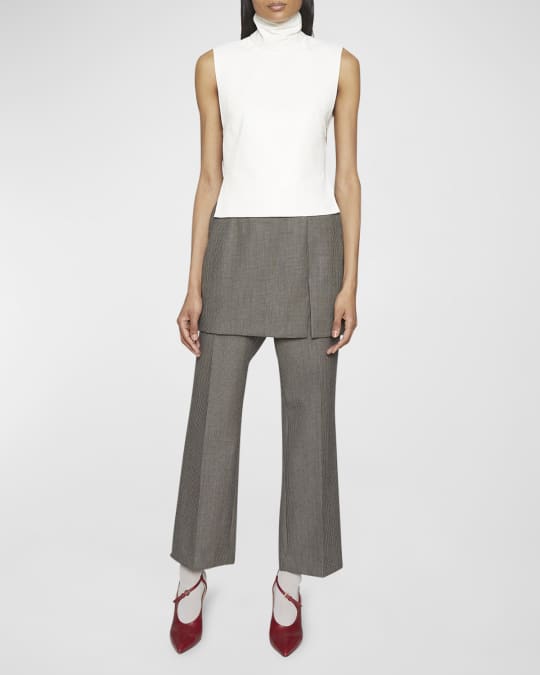 Dries Van Noten Pinella Draped Skirt Pants | Neiman Marcus
