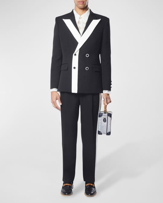 CASABLANCA Men's Bicolor Double-Breasted Suiting Jacket Neiman