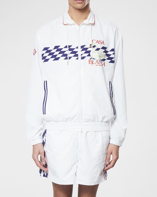 激安スーパーの“売上対決” Shell Avion Par Men's CASABLANCA Track Marcus Neiman | Jacket Jacket Outer