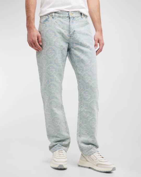 Monogram Jacquard Straight Pants