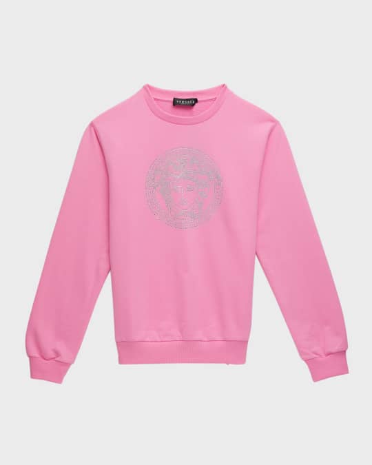 Versace Girl s Felpast Medusa Head Sweatshirt Size 8 14 Neiman