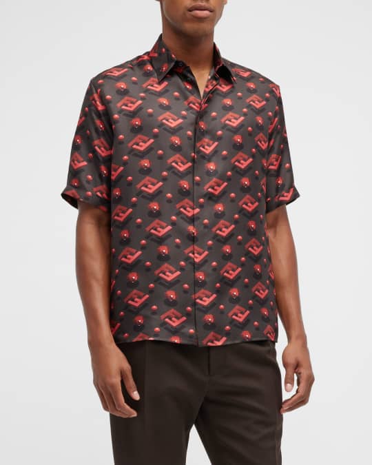 Shop GUCCI Silk Street Style Short Sleeves Luxury Shirts by Rickey-B
