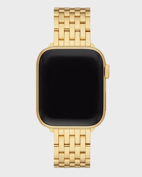 MICHELE Apple Watch 18K Gold Plated 7 Link Bracelet Neiman Marcus