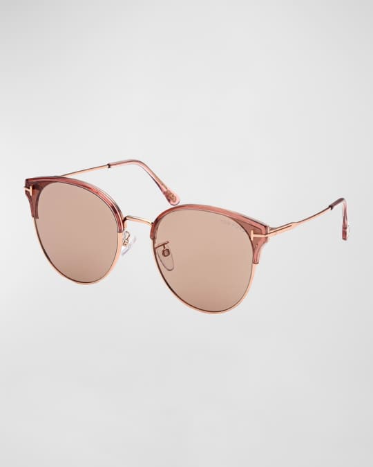 Tom ford round metal sunglasses hotsell