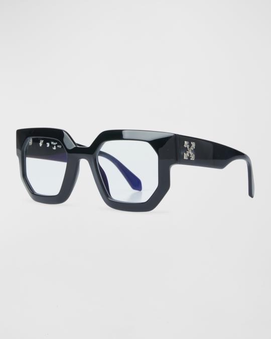 Off-White Men's Style 14 Arrows Logo Geometric Optical Frames | Neiman ...