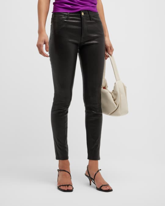 Frame le on sale skinny leather pants