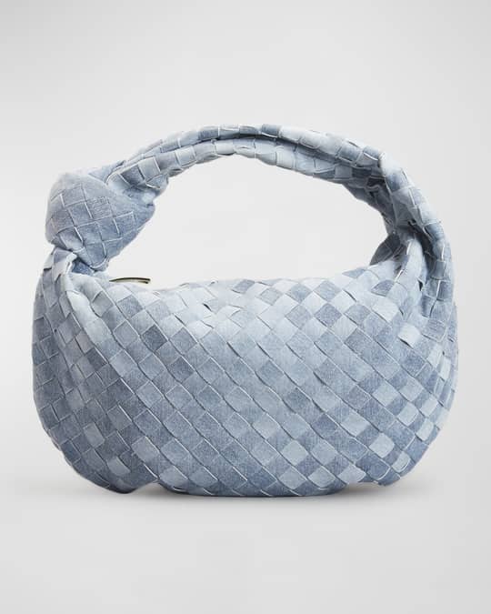 Bottega Veneta Teen Jodie Intrecciato Denim Shoulder Bag