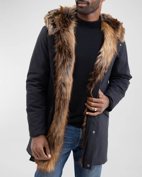 Fur lined storm coat shop