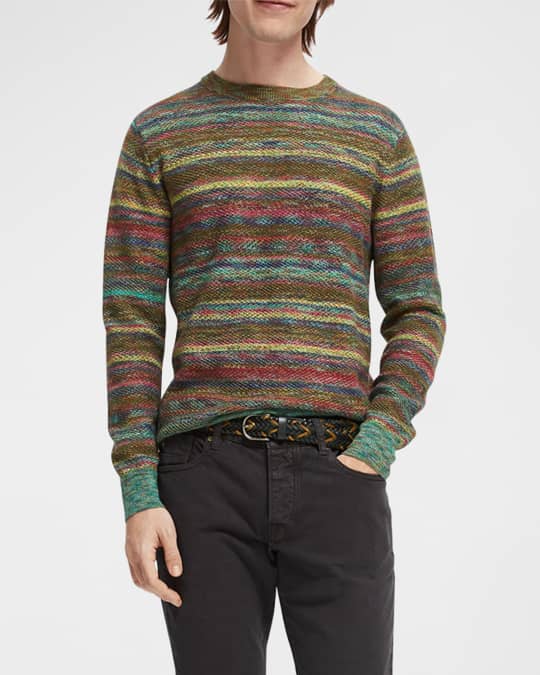 Scotch Soda Men s Structured Space Dyed Sweater Neiman Marcus