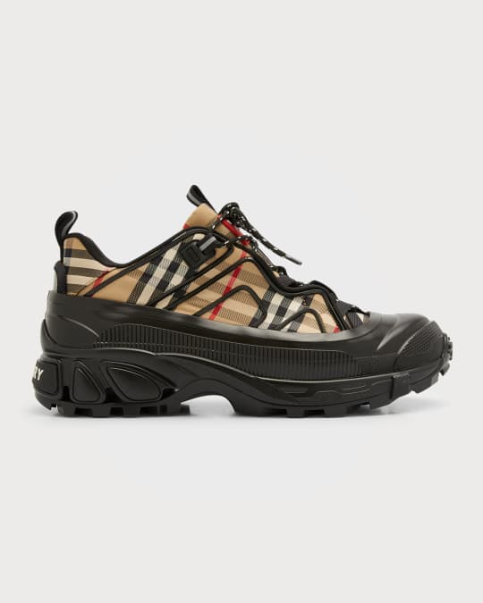 【BURBERRY】 Arthur Vintage Check Sneakers Burberry Men's Arthur Vintage Check Chunky Sneakers | Neiman