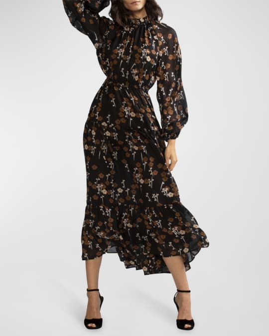 Cynthia rowley winter floral dress store