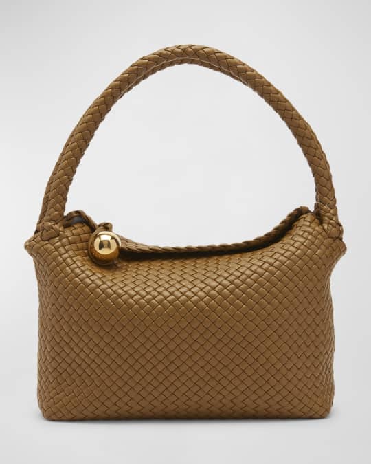TOSCA SHOULDER BAG 27 IN BLUE MIX BLACK AND WHITE LAMBSKIN
