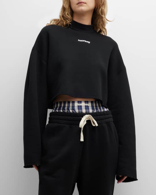 Cut sales crop sweatshirt