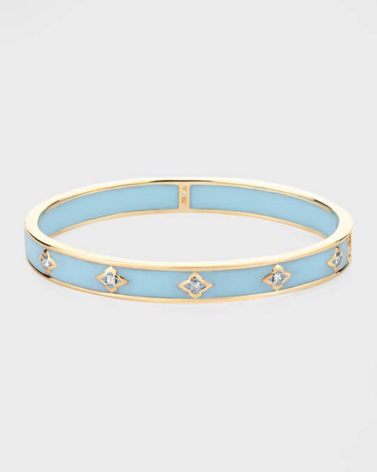 18Kt Yellow Gold Riva Blue Jodhpur Adventurous Bangle, 45mm x 55mm