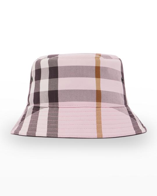 Burberry Giant Check Canvas Bucket Hat | Neiman Marcus