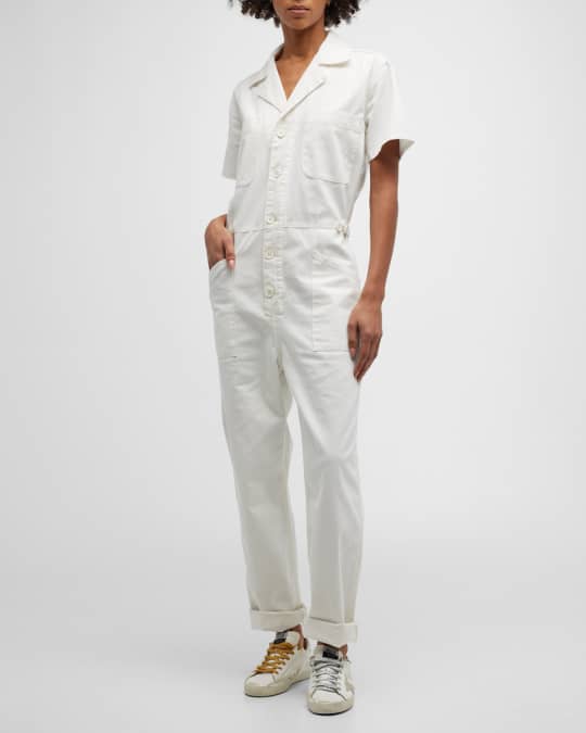 Grover Button-Front Utility Jumpsuit