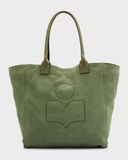 ★Isabel Marant★ Small Suede Yenki Logo Tote Bag Light Yell Isabel Marant Women's Yenky Tote Bag - Yellow | Coggles
