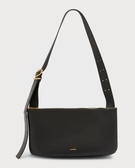 Jil Sander Ombra East-West Lambskin Crossbody Bag | Neiman Marcus