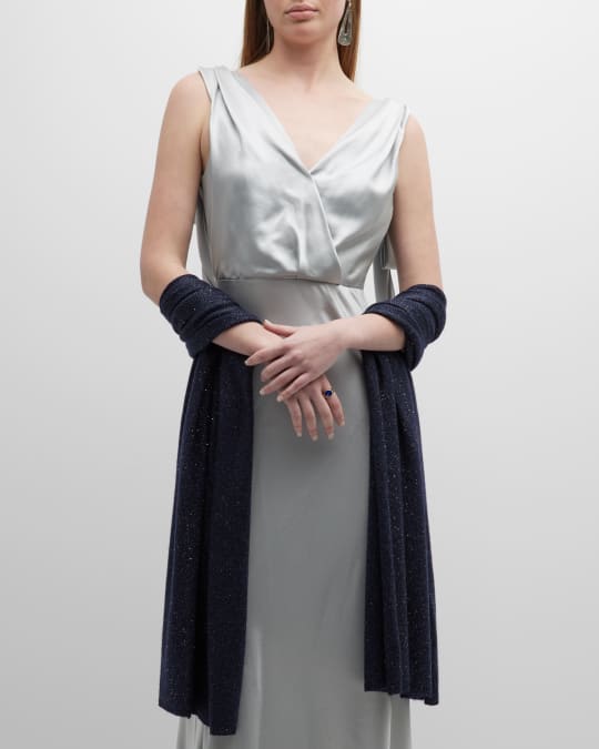 Sofia Cashmere Sequin Cashmere Shawl Neiman Marcus
