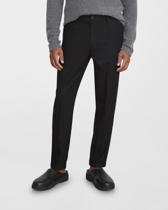 Vince Men s Cuffed Wool Trousers Neiman Marcus