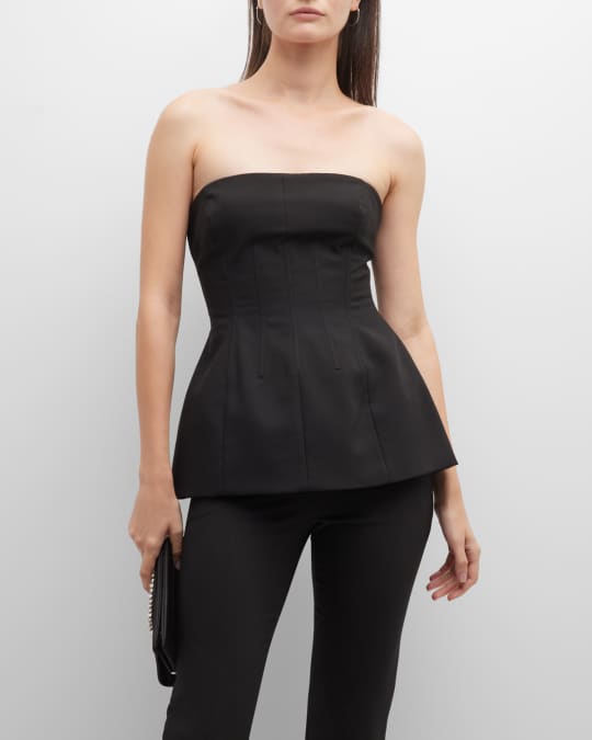 Lela rose outlet peplum top