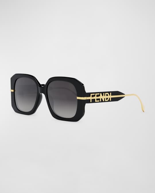 【送料&関税込】Fendi Square Frame Logo Sided Glasses 送料&関税込】Fendi Square Frame Logo Sided Glasses Fendi