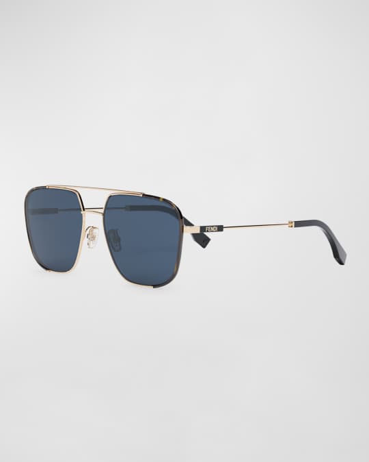 Fendi metal aviator sunglasses best sale