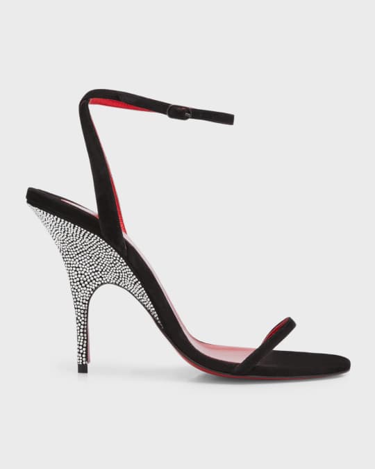Christian Louboutin Just Queen Embellished Mules 100