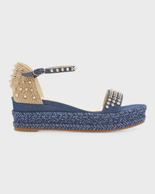 Madmonica Spike Wedge Ankle Strap Sandals