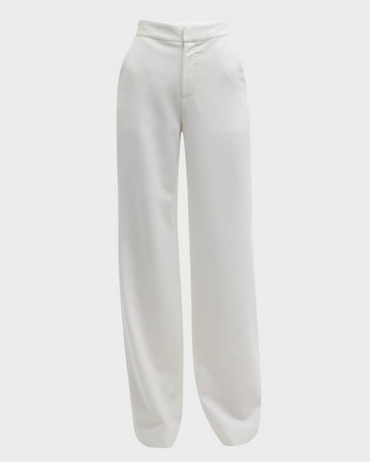A.L.C. Chelsea Mid-Rise Wide Straight Trousers | Neiman Marcus