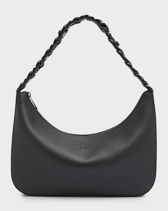 Christian Louboutin Loubila Chain Large Shoulder Bag in Grained Leather ...