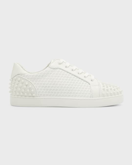 White low top red bottoms sales