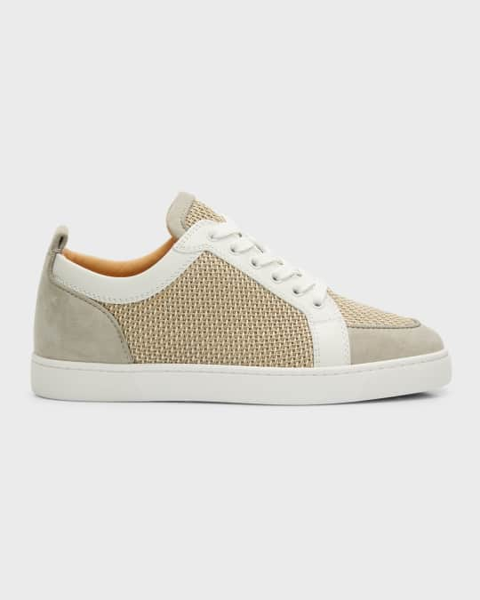 Christian Louboutin Men's Rantu Colorblock Leather Low-top Sneakers