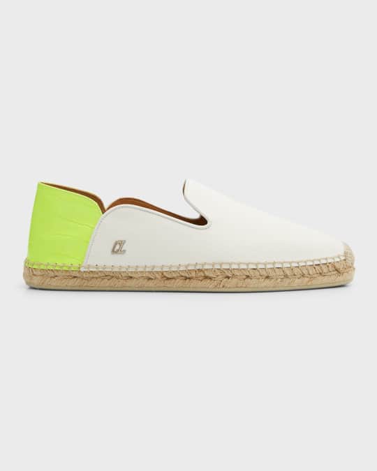Men s Espadon Red Sole Canvas Espadrilles