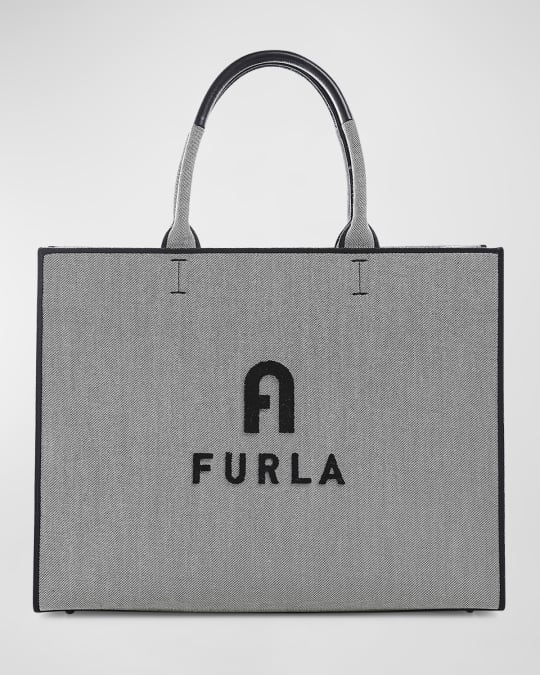 Furla Opportunity Large Canvas Tote Bag Neiman Marcus