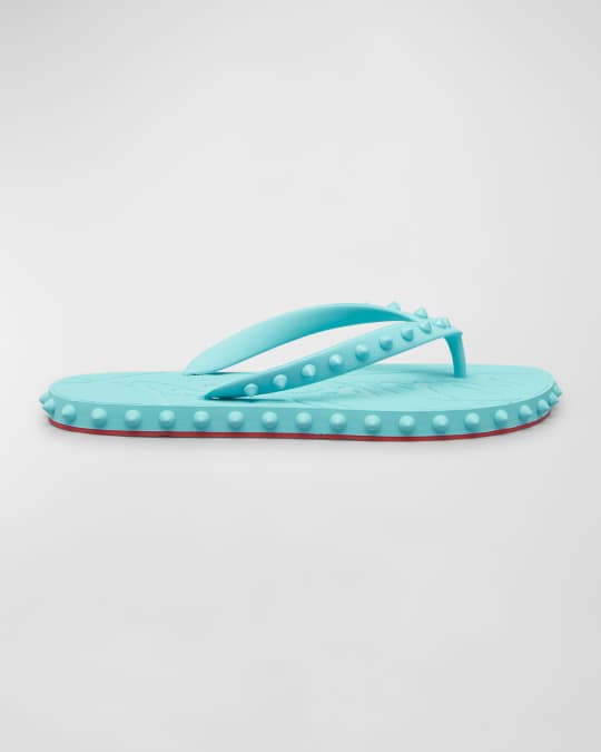 Donna spiked rubber flip flops