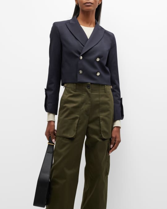 The Waiter Cropped Double Breasted Blazer