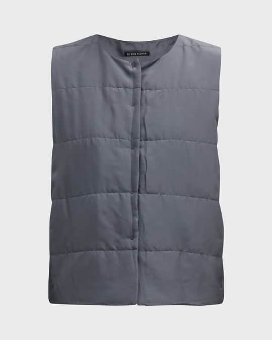 Eileen fisher down puffer cheap vest