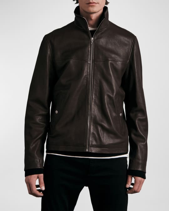 HOT Rag And Bone Leather Jacket Men Rag Bone Men's Grant