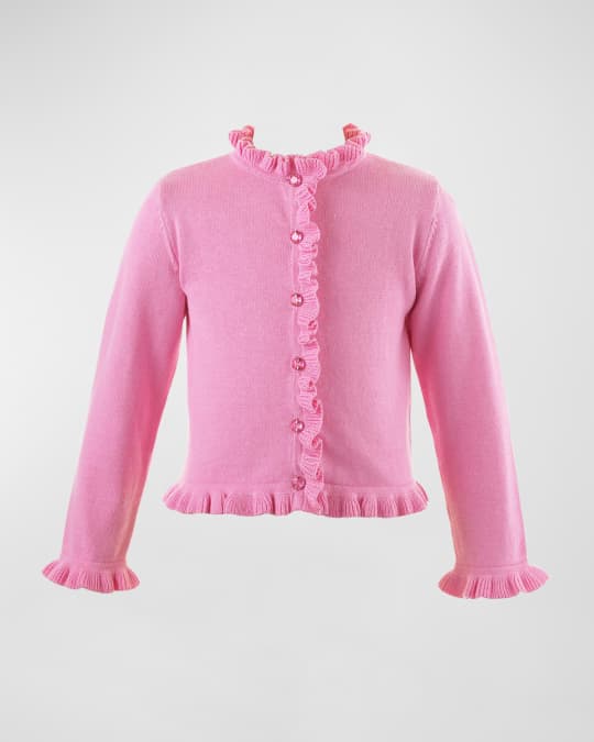 Girl's Frill Cardigan, Size 2-10