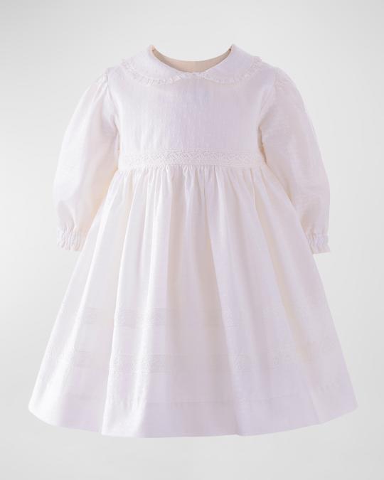 Rachel Riley Girl's Lace Trim Dress W/ Bloomers, Size 6M-24M | Neiman ...