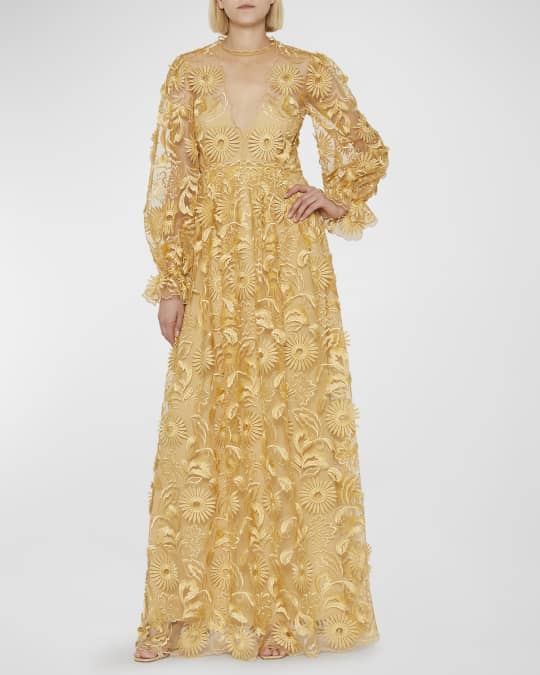 alberta ferretti gold dress $10,370 ALBERTA FERRETTI Maxi Dress IT44 US8 UK12 L Silk Blend LIMITED –  Luxury Designers Distributors Group